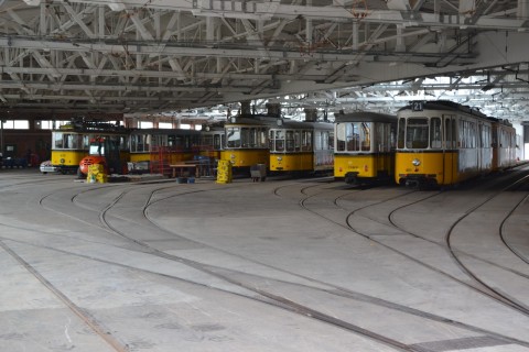 Stuttgart villamos múzeum Straßenbahnwelt nosztalgia flotta